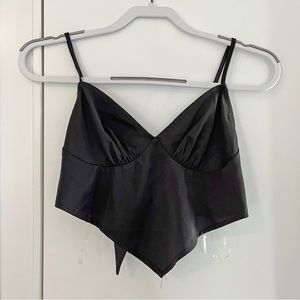 Black Strappy Bandana Top